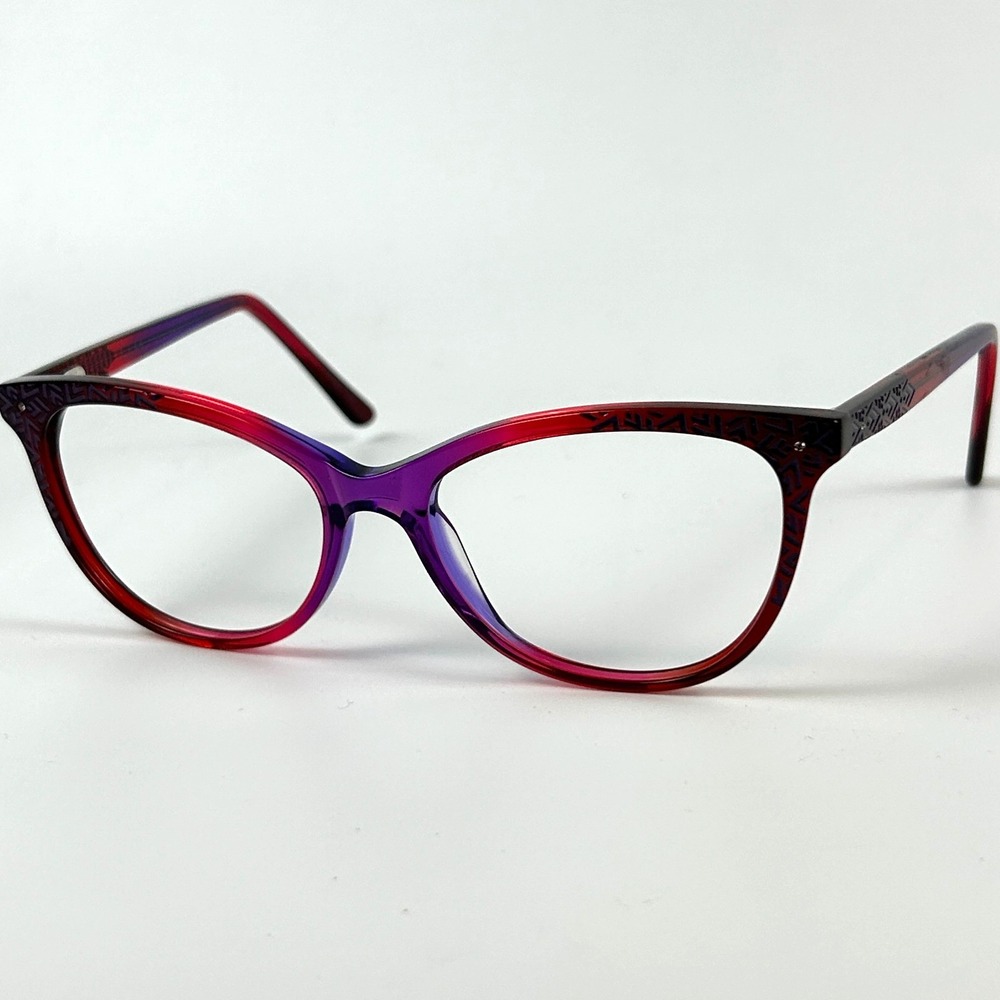 Nicole Miller Calyer C02 Women Eyeglasses Burgundy Plastic Full Rim 55-17-140 mm
